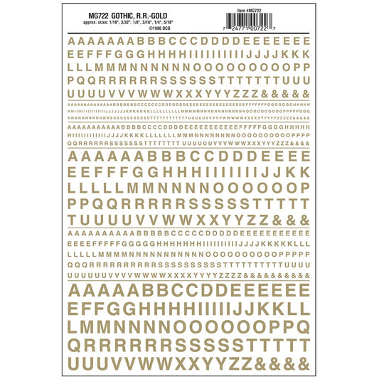 Woodland Scenics MG722 Gothic R.R. Gold