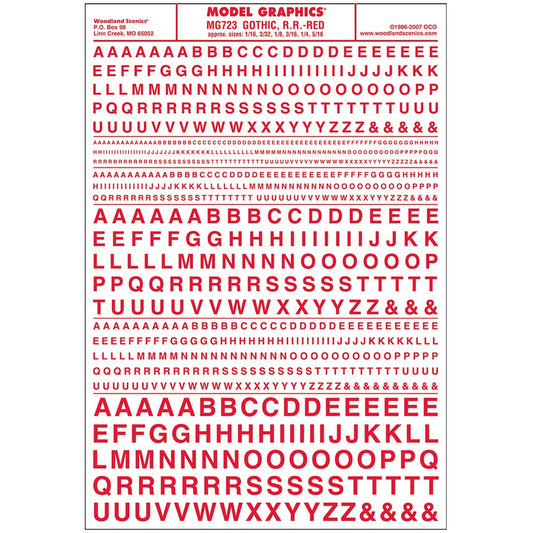 Woodland Scenics MG723 Gothic R.R. Red