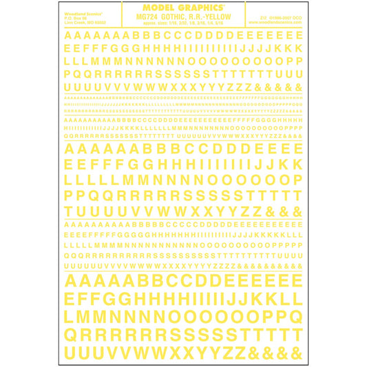 Woodland Scenics MG724 Gothic R.R. Yellow