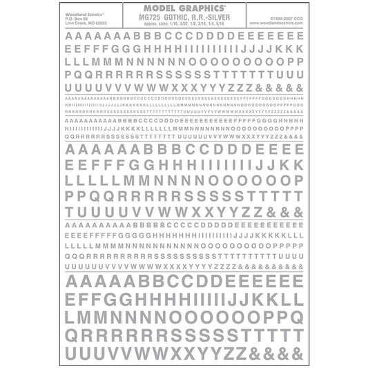 Woodland Scenics MG725 Gothic R.R. Silver