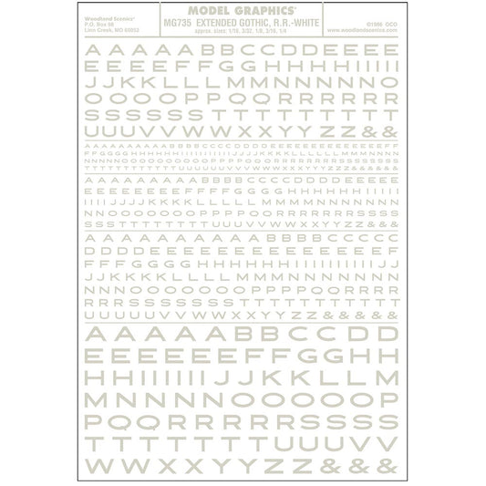 Woodland Scenics MG735 Extended Gothic R.R. White