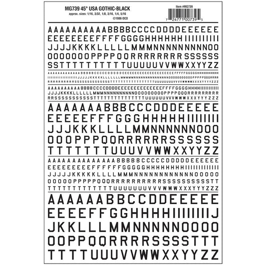 Woodland Scenics MG739 45° USA Gothic Black