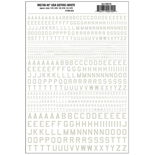 Woodland Scenics MG740 45° USA Gothic White