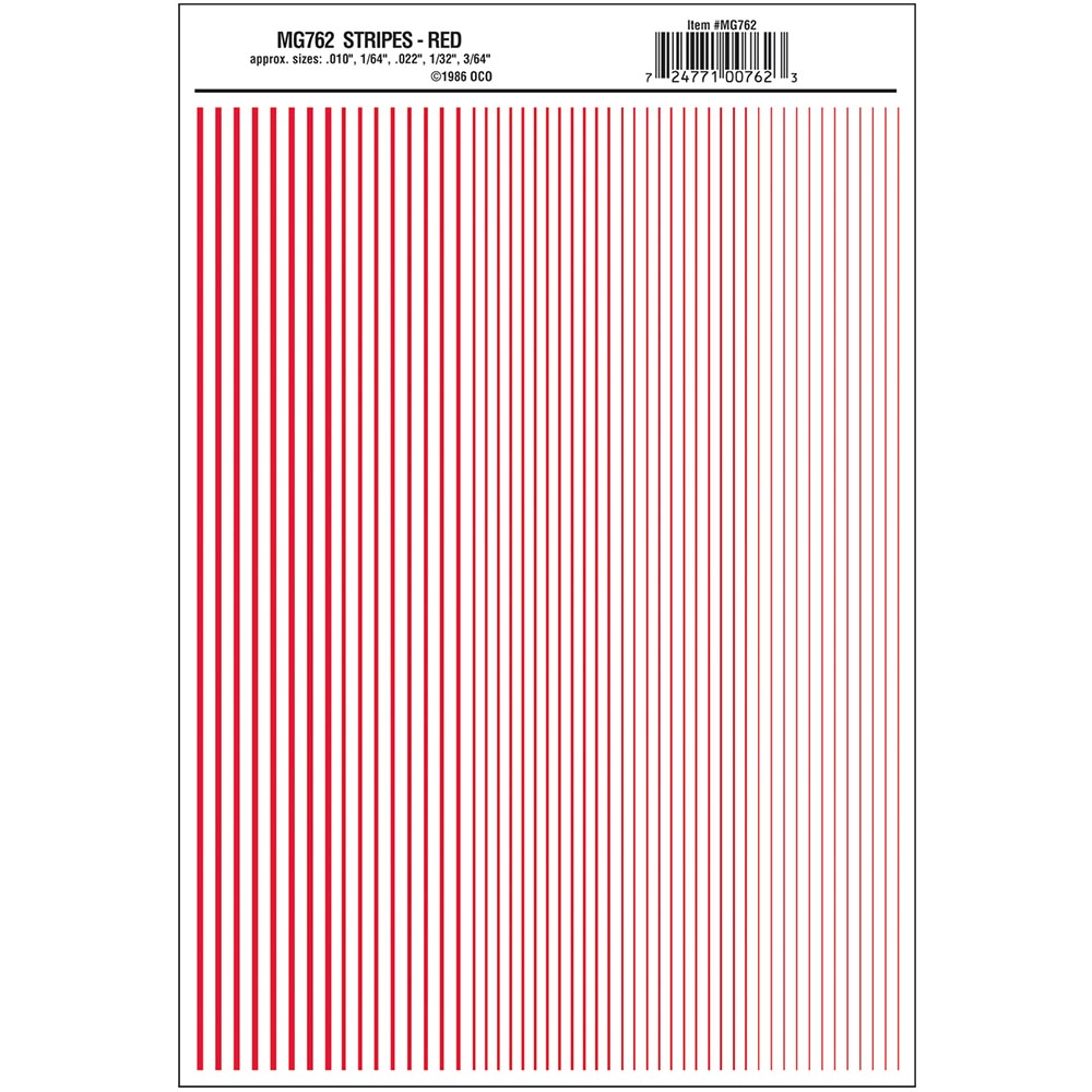 Woodland Scenics MG762 Stripes Red