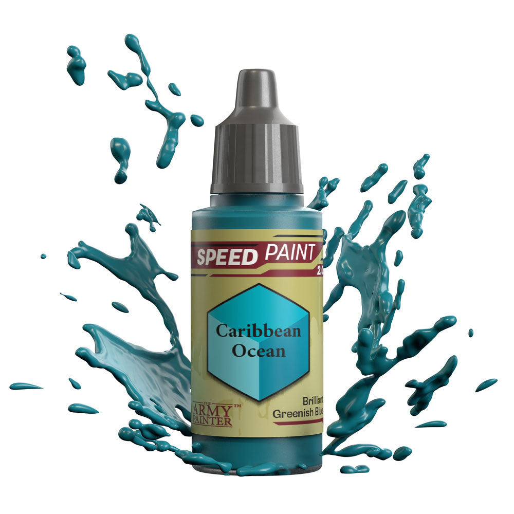 The Army Painter Speedpaint: Caribbean Ocean 18ml Acrylic Paint WP2046
