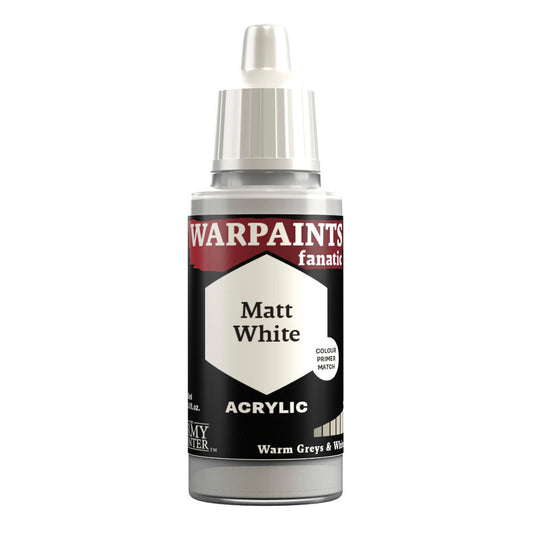 The Army Painter Warpaints Fanatic: Matt White 18ml Acrylic Paint WP3012P