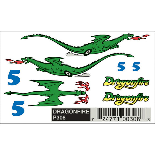 Pinecar Dragonfire Dry Transfer WP308
