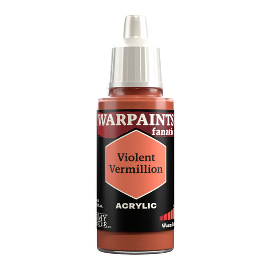 The Army Painter Warpaints Fanatic: Violent Vermilion 18ml Acrylic Paint WP3107P