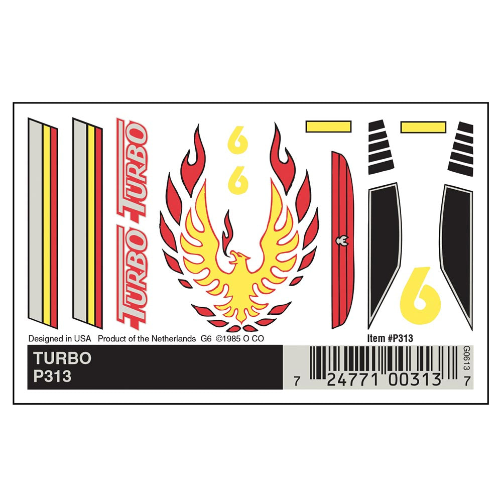 Pinecar Turbo Dry Transfer WP313