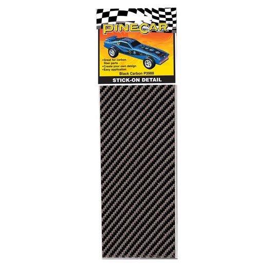 Pinecar Black Carbon Stick-On Detail WP3988