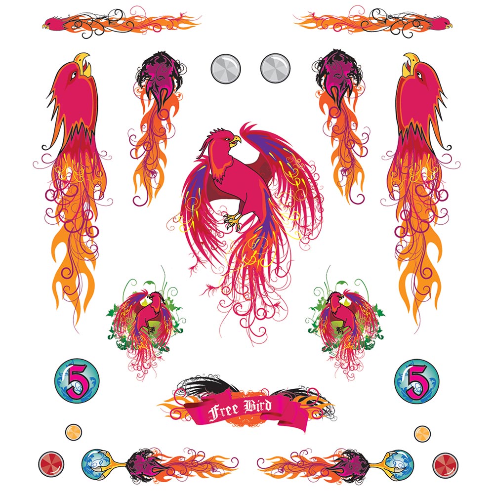 Pinecar Free Bird Dry Transfer WP4021