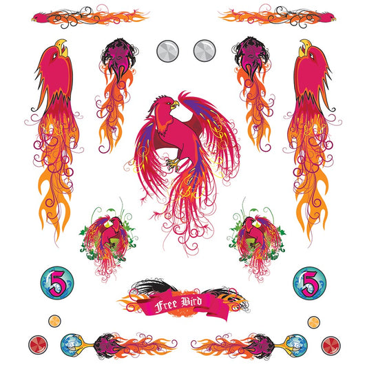 Pinecar Free Bird Dry Transfer WP4021