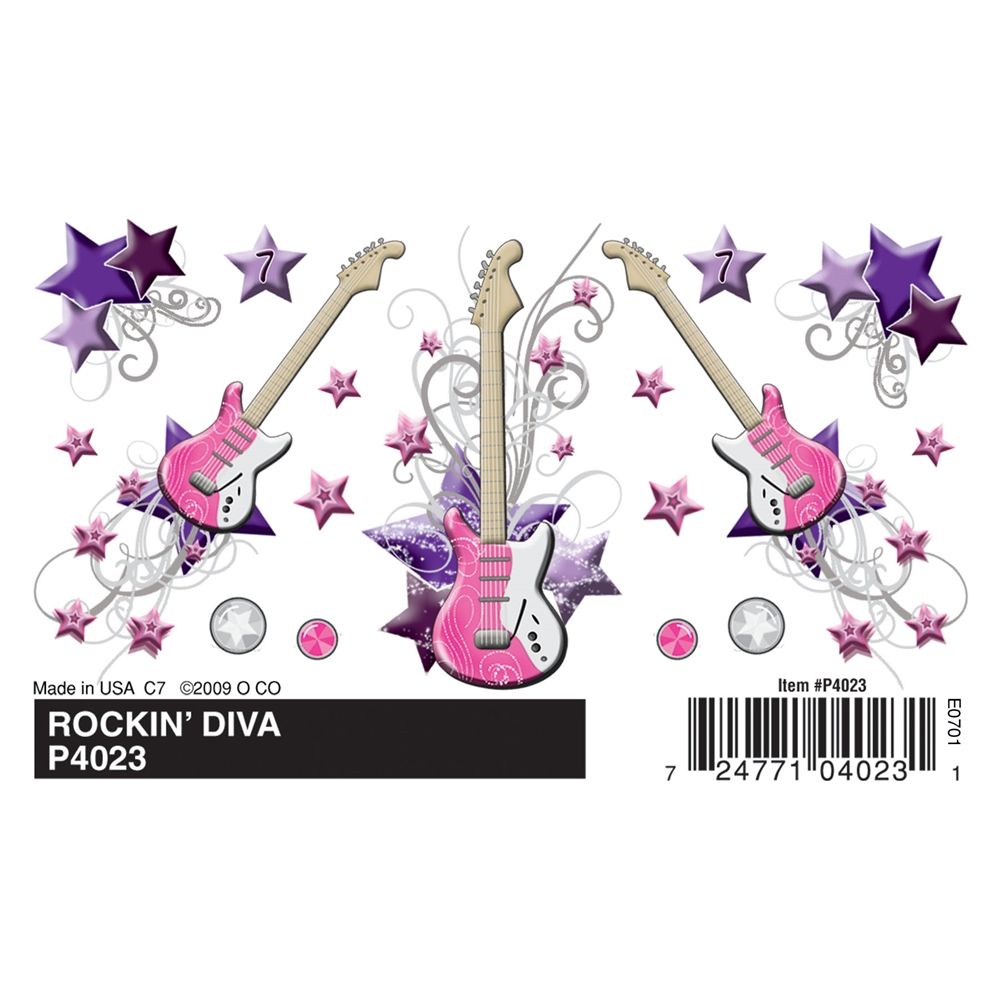 Pinecar WP4023 Rockin' Diva Dry Transfer