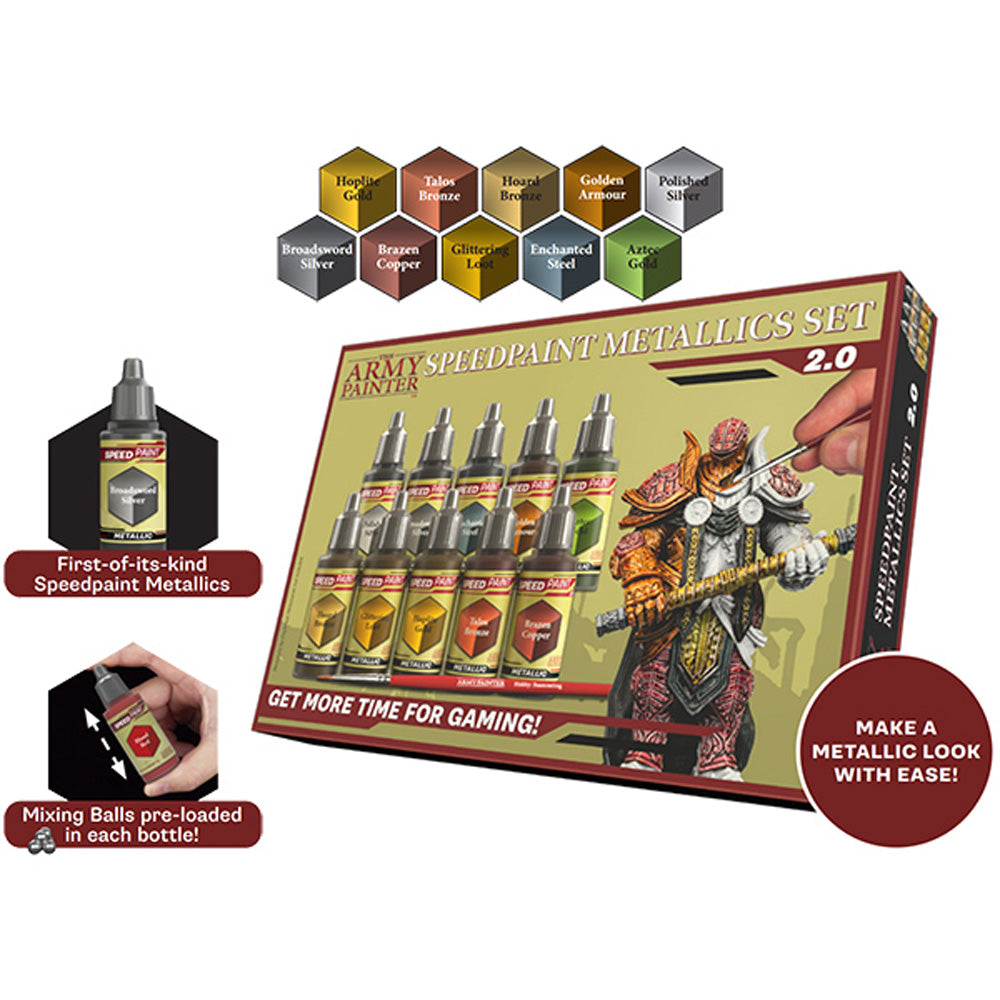 The Army Painter - Speedpaint Metallics Set 2.0