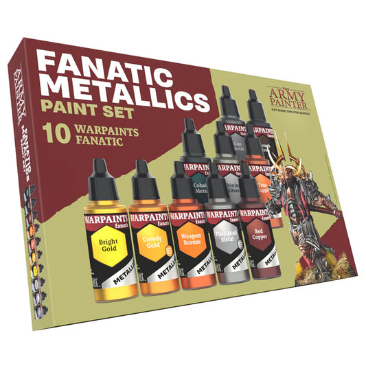 The Army Painter Warpaints Fanatic: Metallics Set (10x 18ml Acrylics) WP8069P