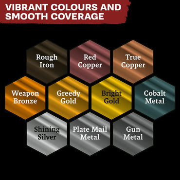 The Army Painter Warpaints Fanatic: Metallics Set (10x 18ml Acrylics) WP8069P