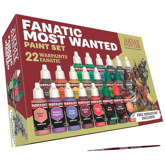 The Army Painter Warpaints Fanatic Most Wanted Set (22 Acrylic Paints)