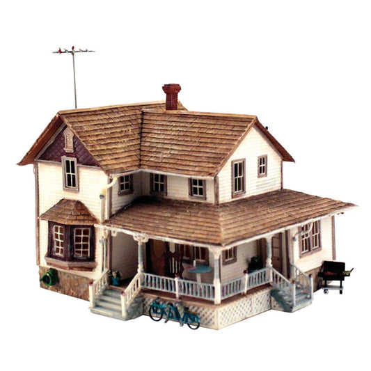 Woodland Scenics PF5196 HO Corner Porch House HO Gauge