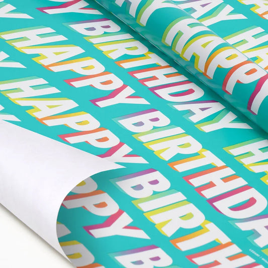 Legami Wrapping Paper 2m Roll - Happy Birthday