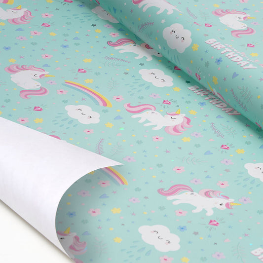 Legami Wrapping Paper 2m Roll - Unicorn