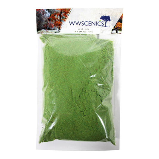 WWScenics WSG1004 1mm Static Grass Spring 100g