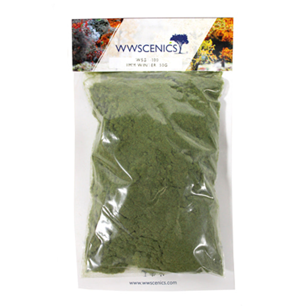 WWScenics WSG1030 1mm Static Grass Winter 50g