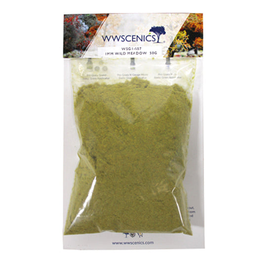 WWScenics WSG1057 1mm Static Grass Wild Meadow 50g
