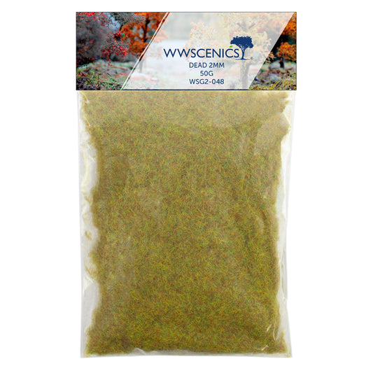 WWScenics Refill 500ml 2mm Dead 50g Model Rail Scenics G2-048