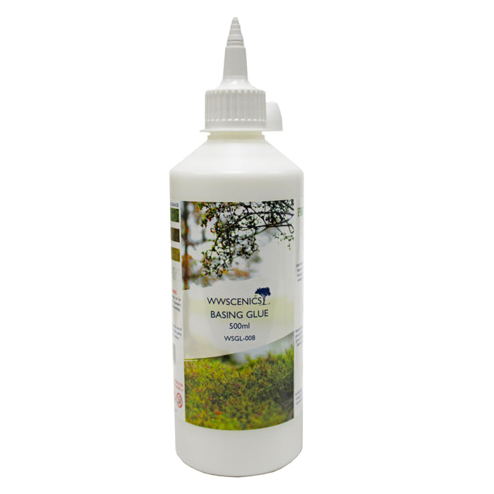 WWScenics Static Grass Basing Glue 500ml Model Rail Scenics GL-008