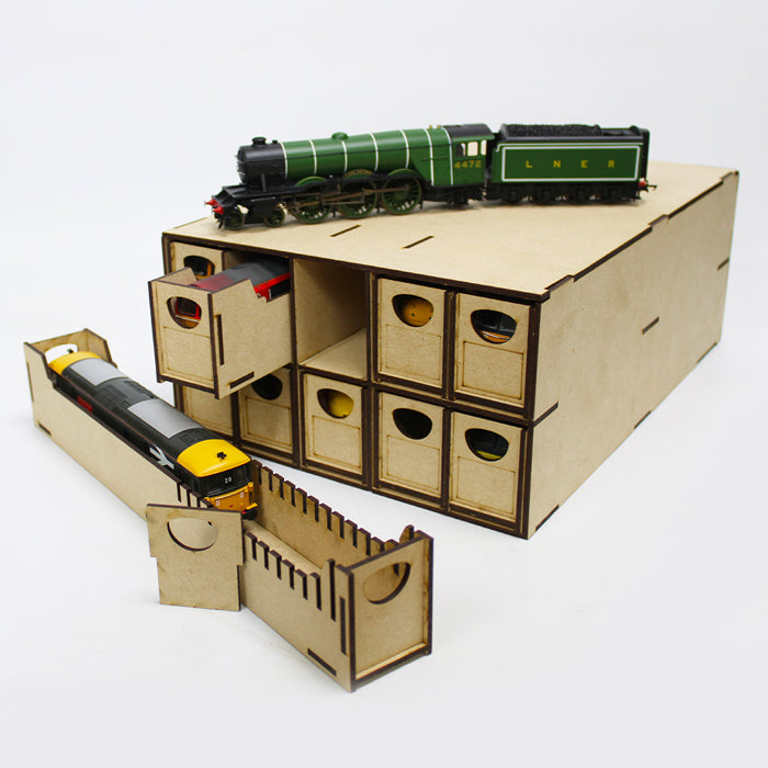 WWScenics N-Gauge Loco Storage Box | 10 Drawer Model Rail Scenics LC-016
