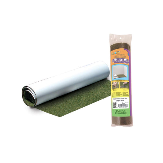Scene-A-Rama 10 11/16" x 7 5/16" Green Grass Ready Grass Sheet WSP4158