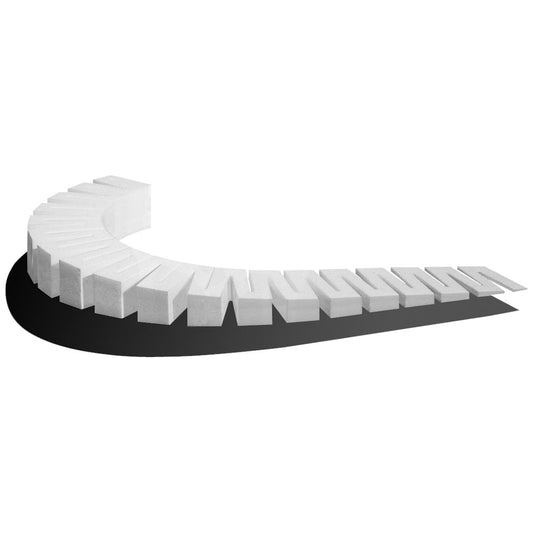 Woodland Scenics ST1413 4 percent x 2' Incline Starter 1" Elevation (x4/Set)