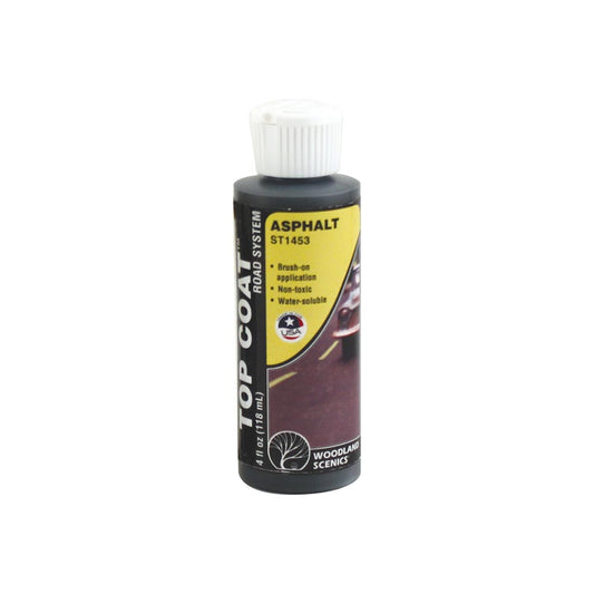 Woodland Scenics ST1453 Top Coat Asphalt 4 fl. oz. Railway Landscaping Scenics