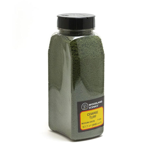 Woodland Scenics T1364 Medium Green Coarse Turf