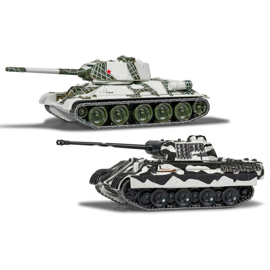 Corgi WT91301 World of Tanks T-34 vs Panther 'Fit the Box' Diecast Models