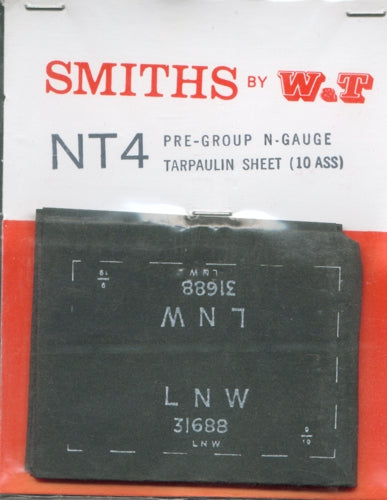 W&T / Smiths NT4 Pregroup Tarpaulins N Gauge