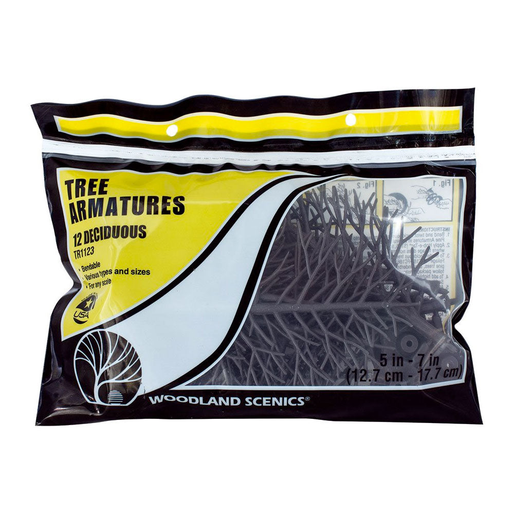 Woodland Scenics TR1123 5"-7" Tree Armatures Landscaping Landscaping