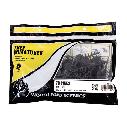 Woodland Scenics TR1124 2½"-4" Tree Armatures Landscaping Landscaping