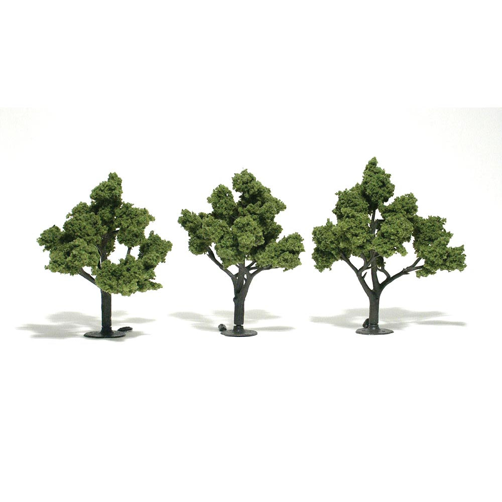 Woodland Scenics TR1509 4"-5" Ready Made Light Green (3/Pk)