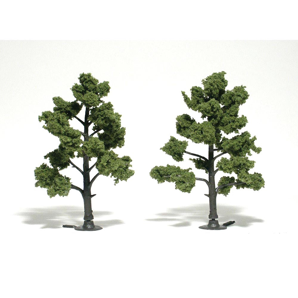 Woodland Scenics TR1512 5"-6" Ready Made Light Green (2/Pk)