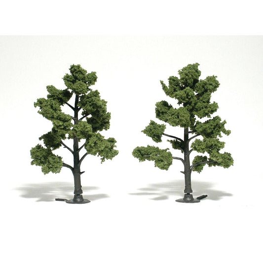 Woodland Scenics TR1512 5"-6" Ready Made Light Green (2/Pk)