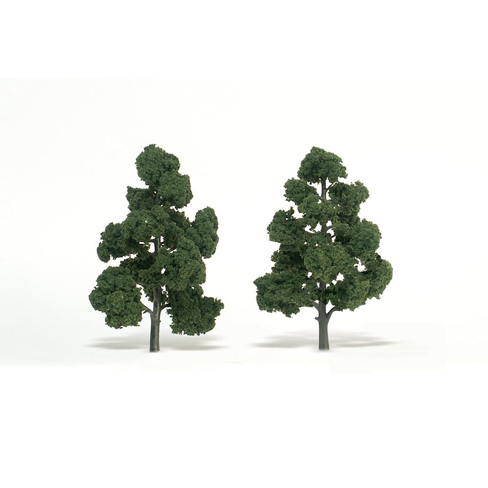 Woodland Scenics TR1518 7"-8" Ready Made Medium Green (2/Pk)