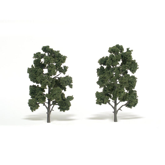 Woodland Scenics TR1519 8"-9" Ready Made Medium Green (2/Pk)