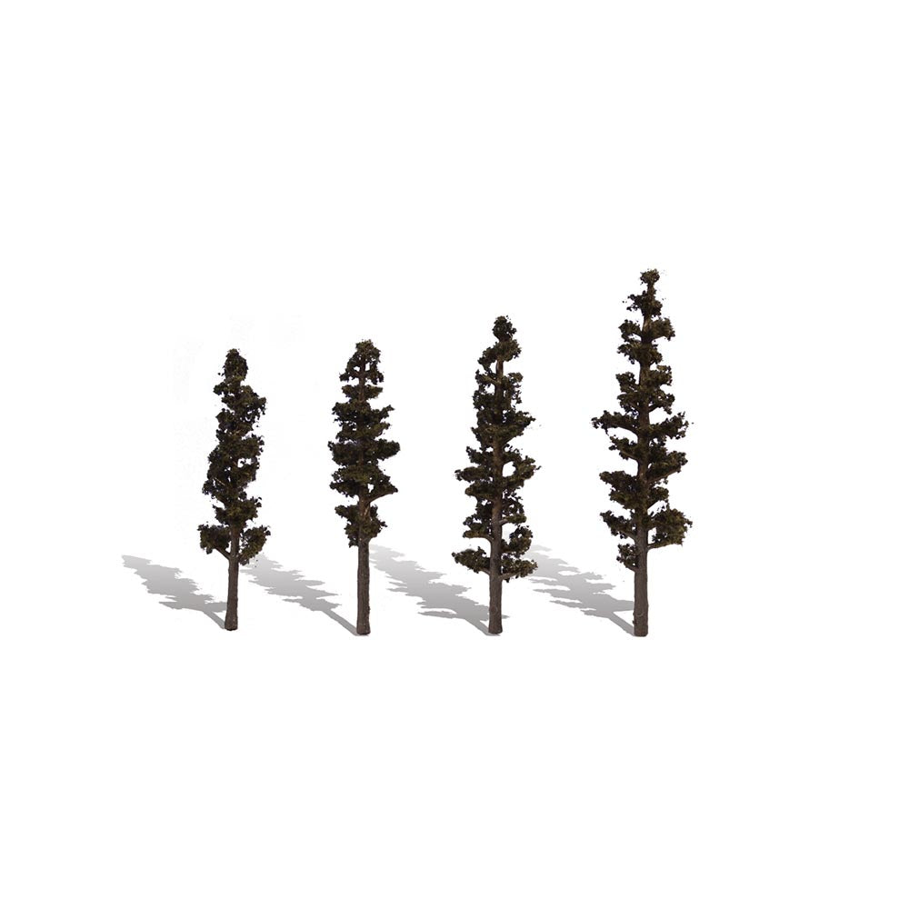 Woodland Scenics TR3561 4"-6" Classic Standing Timber (4/Pk)