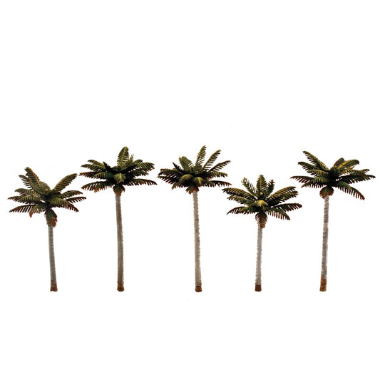 Woodland Scenics TR3597 3"-3¾" Classic Small Palm Trees (5/Pk)