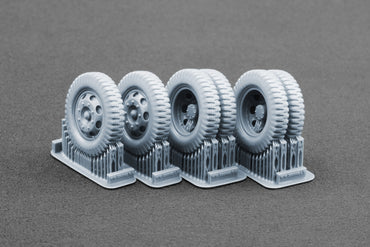 ScaleX Blitz Late Type Disc V1 Weighted Wheel Set For 1:35 Model Kits