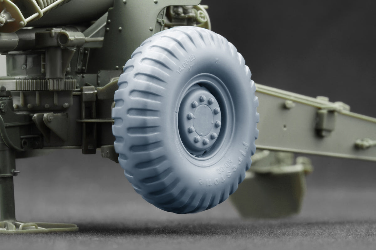 ScaleX M1/M114 Late Cold War Ordinary& Weighted WheelSet 1:35 ModelKit WW-35019C