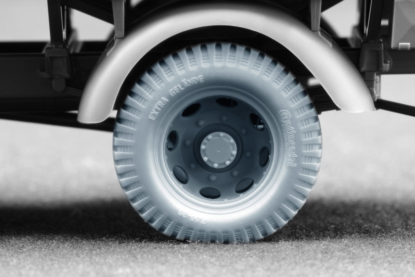 ScaleX Blitz Late v1 Weighted Wheel Set for Italeri, Tamiya 1:48 Model Kits
