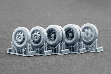 ScaleX Blitz Late v2 Weighted Wheel Set for Italeri, Tamiya 1:48 Model Kits