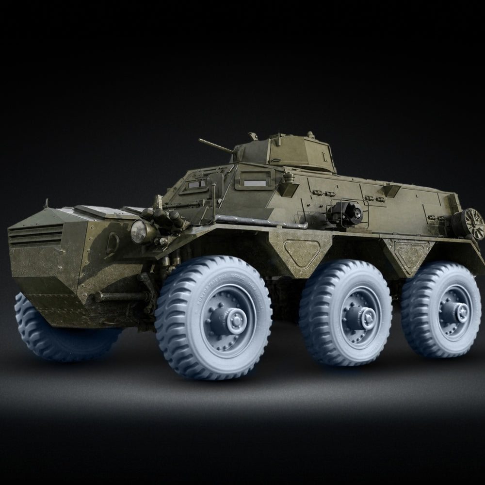 ScaleX Alvis Saracen FV-603 Trak Grip Weighted Wheel Set For Airfix Model Kits